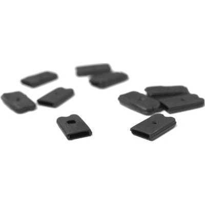 Koncovky na kostice 6mm bílé, černé Barva: černá – Zboží Dáma