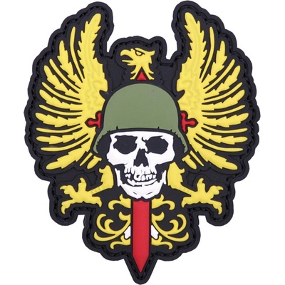 Gumová nášivka 101 Inc Spanish Skull - farebná