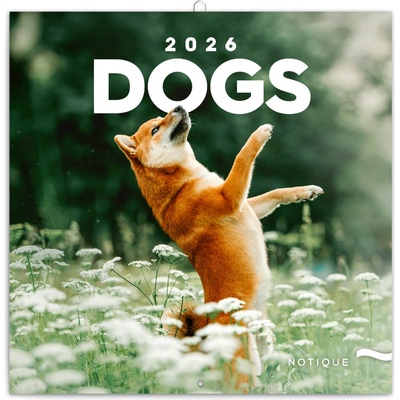 Nástěnný poznámkový Psi 2026