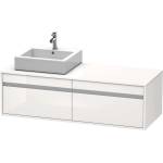 Duravit Ketho - Шкафче за умивалник 43x140x55 см, ляво, 2 чекмеджета, лъскаво бяло KT6697L2222 (KT6697L2222)