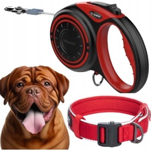 Dogness VODÍTKO PRO PSA automatická Svinovací páska + obojek