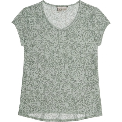 Royal Robbins Дамска тениска Royal Robbins Women's Featherweight Slub Tee T-shirt - Sage Leaf Htr Sunburst Pt (916-4583-0912)