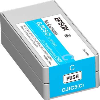 Epson GJIC5(Y) C13S020564 за ColorWorks, циан (cyan) оригинална касета (C13S020564)