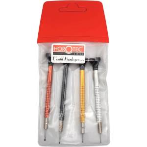 Horotec Комплект отвертки за часовникари Horotec MSA01.020-F, 4 бр. 0.60-1.20мм
