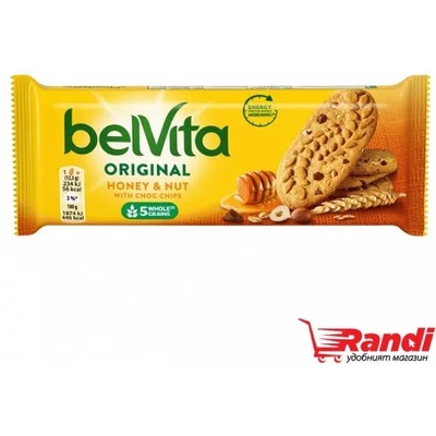 belVita Пълнозърнести бисквити Belvita лешници и мед 50гр