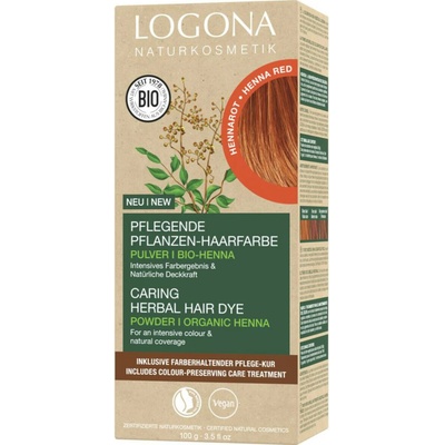 Logona rastlinná farba na vlasy Henna červená 100 g