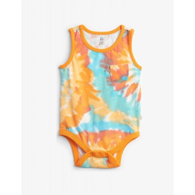 Baby body pocket print bodysuit Barevná