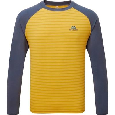 Mountain Equipment Мъжка блуза с дълъг ръкав Mountain Equipment Redline L/S Tee Longsleeve - Acid Stripe / Denim (216-3829-0112)