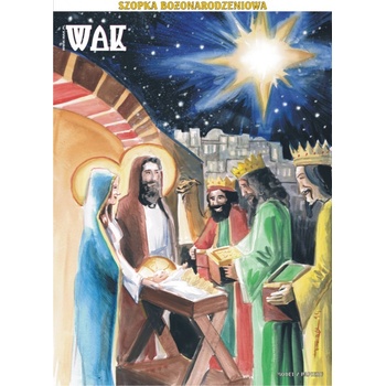 papierový model Vianočný Betlehem