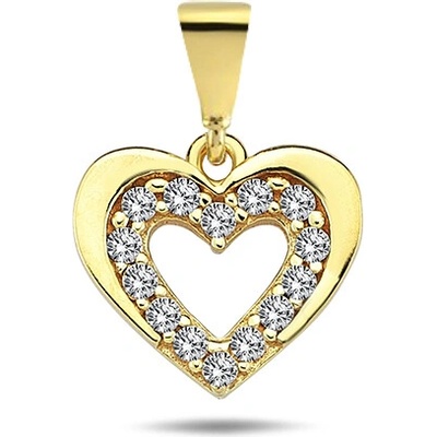 Lillian Vassago Zlatý přívěsek se zirkony LLV98 GP038Y