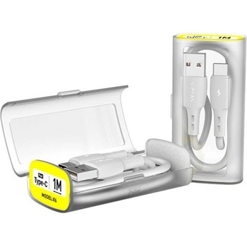 Vipfan X06 USB na USB-C, 3A, 1m, bílý
