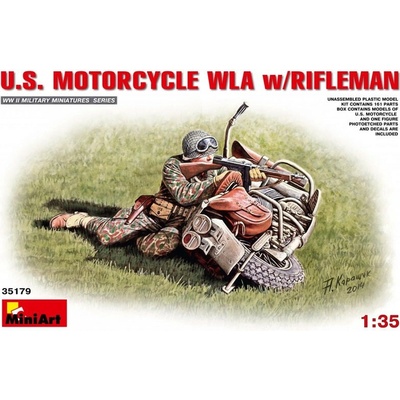 U.S.Motorcycle WLA with Rifleman MiniArt 1:35