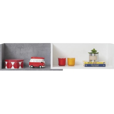 Meblar Polica Sigma SI14 biela/beton