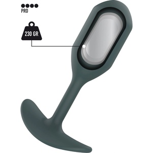 ToyJoy Buttocks The Champ Weighted Plug Grey