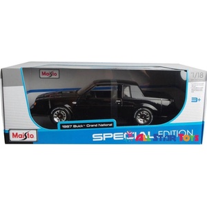 Maisto Метална кола Maisto Special Edition - 1987 Buick Grand National, 1: 18, черна (31479 BK)
