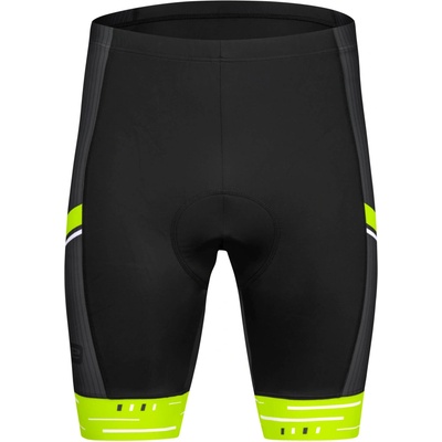 Etape Pánske krátke Racing 2.0 Čierna tmavo sivá reflexný neón
