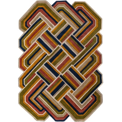 Flair Rugs Ръчно изработен вълнен килим 140x200 cm Lattice Shaped - Flair Rugs (503119381435)
