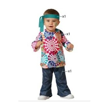 BigBuy Carnival Маскировъчен костюм за бебета Hippie Размер 12-24 месеца