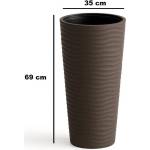 Serinova Кашпа Serinova Kumsal KVT2, 9 л, Ø35 × 69 см, мока, 3 части