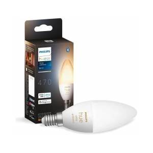 Philips White Ambiance E14 lamp single pack 470, dimmable, warm to cool white light, controllable via app, compatible with Amazon Alexa (Echo, Echo Dot), pack of 1 - 929002294407 - mallbg
