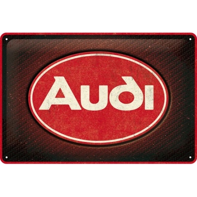 Postershop Plechová cedule: Audi Red Shine - 30x20 cm