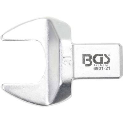 BGS Technic Nástrčný plochý otevřený klíč 21 mm s upnutím 14x18 mm BGS 6901-21