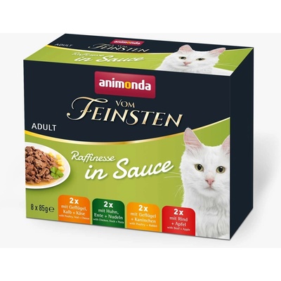 Animonda Vom Feinsten Adult Raffinesse in Sauce 8 x 85 g