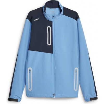 PUMA Яке Puma Men's Nordic Moisture-Wicking Weather-Resistant Performance Golf Jacket - Blue/Navy