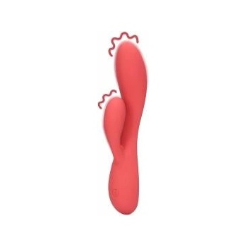 Boss of Toys Loveline Smooth Ultra Soft Silicone Dual Action Vibrator Pink 21 cm
