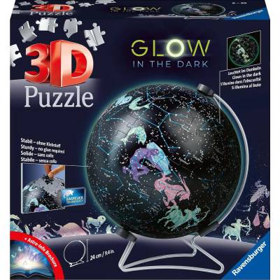 Ravensburger - Puzzle Starglobe Glow-In-The-Dark - 180 piese