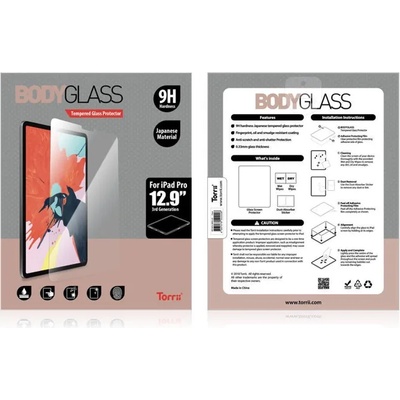 Torrii Протектор от закалено стъкло /Tempered Glass/, Torii IPD1812-BDG-01, за iPad Pro 12.9 2018 (IPD1812-BDG-01)