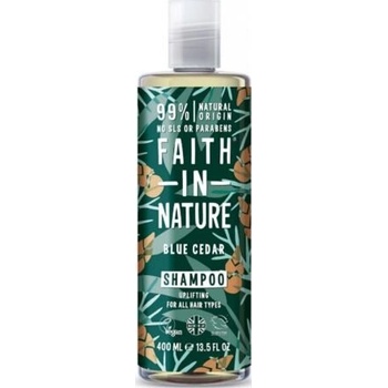 Faith in Nature For men přírodní šampon Bio Modrý cedr 400 ml