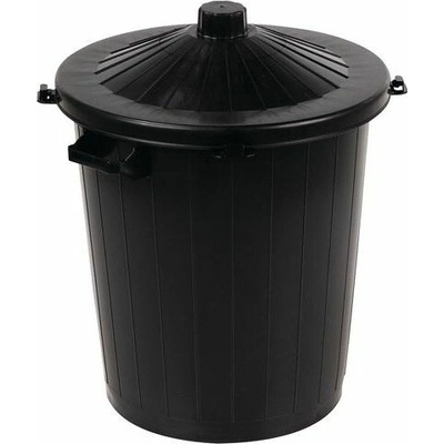 Manutan Plastová popelnice Black 80 l