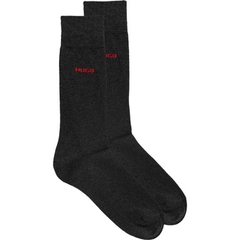Hugo Чорапи Hugo Men's Logo Crew Socks 2-Pack - Charcoal 012