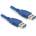 Delock кабел USB 3.0 Type-A мъжки/мъжки конектор 0, 5 м син 83121 (83121)