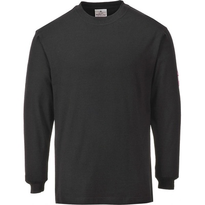 Portwest tričko flame Resistant Anti-Static FR11 dlouhý rukáv černé