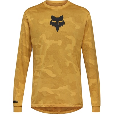 FOX Racing Мъжка фланелка с дълъг ръкав за колоездене FOX Racing Ranger Tru Dri L/S Jersey Cycling jersey - Bronze (056-3243-1111)