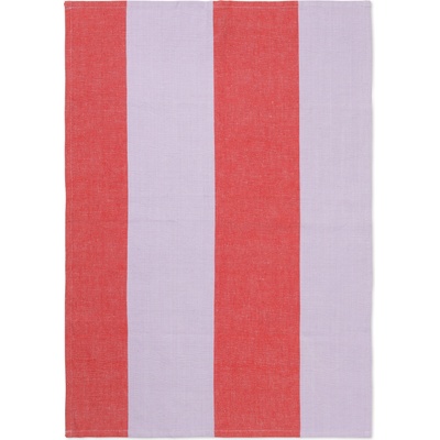 Ferm Living Малка кухненска кърпа Hale раирана червена (1104265371)