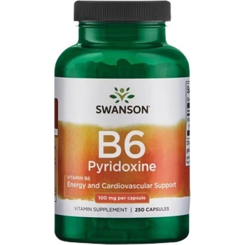 Image 1 of Swanson Vitamin B6 100 mg / Pyridoxine [250 капсули]