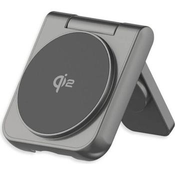 LMP Twist 2-in-1 Qi2 Wireless Charging Station 17W - сгъваема двойна поставка (пад) за безжично зареждане за iPhone с MagSafe и Apple Watch (черен)