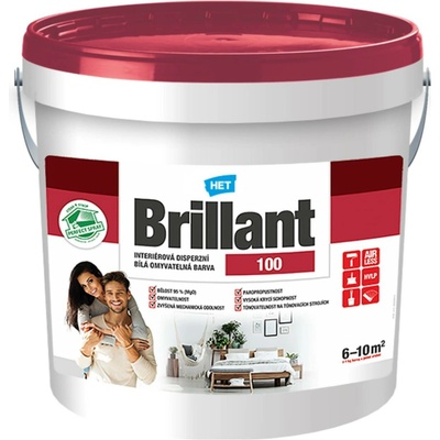 Het Brillant 100 malířská omyvatelná barva, 1,5 kg