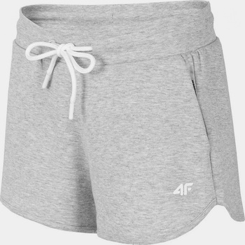 4F H4L21 SKDD015 cold dámské kraťasy light grey melange
