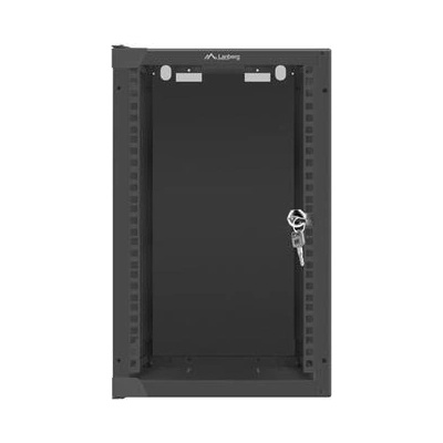 Lanberg rack cabinet 10 wall-mount 9U / 280x310 for self-assembly (flat pack), black (WF10-2309-10B)