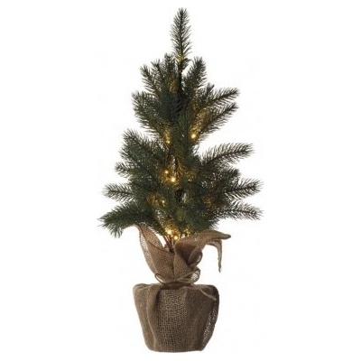 EMOS Lighting DCTW01 LED vianočný stromček 52 cm 3x AA vnútorný teplá biela časovač