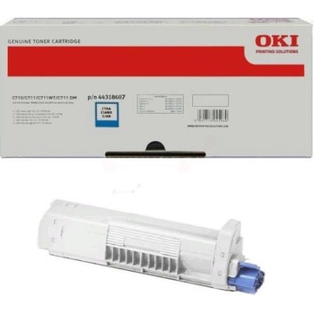 OKI Тонер касета за Oki C711 Series - Toner - 44318607 - Cyan - PN 44318607 (44318607)
