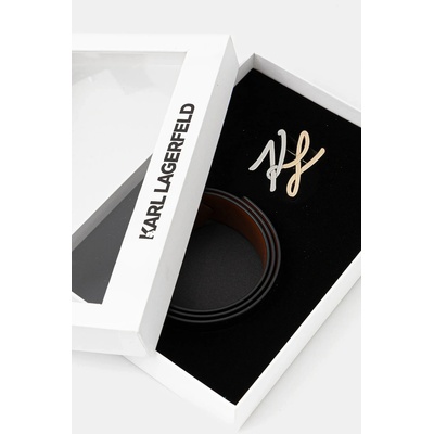 Karl Lagerfeld Кожен колан с две лица Karl Lagerfeld K/AUTOGRAPH (B1W33044)