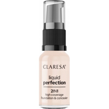 Claresa Liquid Perfection Korektor a krycí make-up 2v1 101 Light 18 g