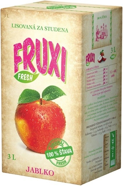 Fruxi jablko 100% šťava 3000 ml