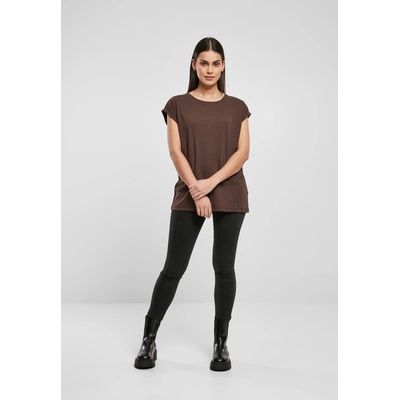 Urban Classics Дамска тениска с паднали ръкави в кафяв цвят Urban Classics Ladies Organic TeeUB-TB2983-00075 - Кафяв, размер 5XL