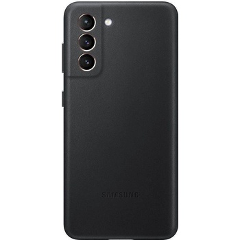 Image 1 of Samsung Оригинален кожен калъф за Galaxy S21 G991 Leather Cover Black EF-VG991LBEGWW (EF-VG991LBEGWW)
